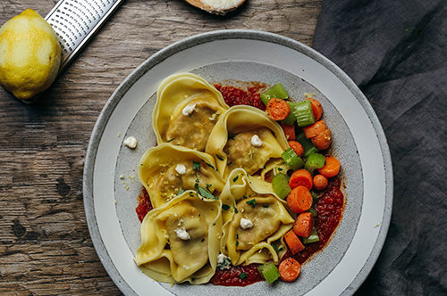 Veal Tortellacci – Osso Bucco Style